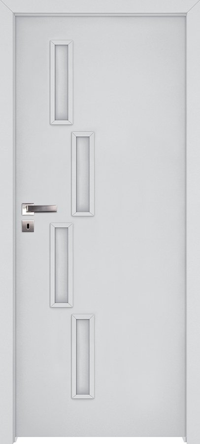 Interiérové dveře INVADO SAGITTARIUS 3 - Eco-Fornir laminát CPL - bílá B490