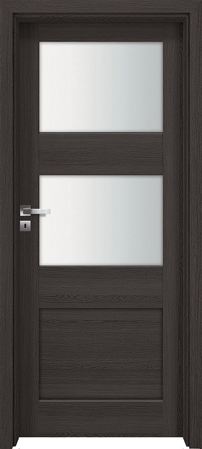 Posuvné interiérové dveře INVADO FOSSANO 4 - dýha Enduro 3D - antracit B637