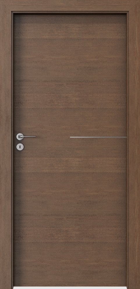 Interiérové dveře PORTA NATURA LINE G.1 - přírodní dýha Satin - dub hnědý