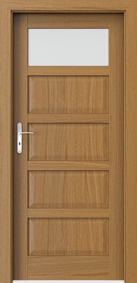 Interiérové dveře PORTA TOLEDO 1 - přírodní dýha Satin - dub Winchester