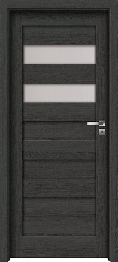 Interiérové dveře INVADO DOMINO 17 - dýha Enduro 3D - antracit B637