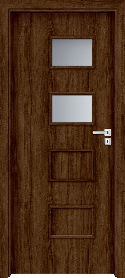 Posuvné interiérové dveře INVADO ORSO 3 - dýha Enduro 3D - ořech klasický B597
