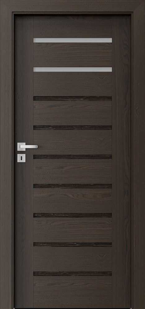 Interiérové dveře PORTA NATURA KONCEPT A.2 - přírodní dýha Select - ořech tmavý