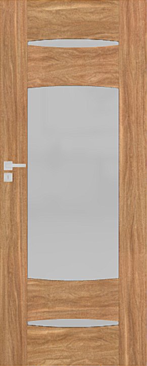 Interiérové dveře DRE ENA - model 5 - dýha DRE-Cell - ořech karamelový