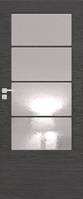 Interiérové dveře DRE ARTE B 20 - dýha DRE-Cell - dub šedý kartáčovaný