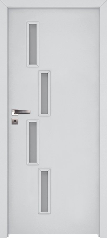 Posuvné interiérové dveře INVADO SAGITTARIUS 1 - Eco-Fornir laminát CPL - bílá B490