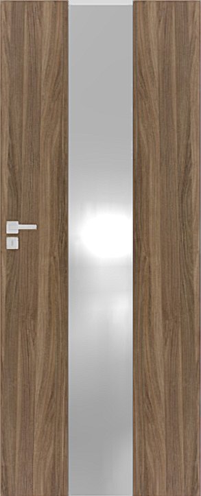Interiérové dveře DRE VETRO B - B1 - dekorativní dýha 3D - ořech americký