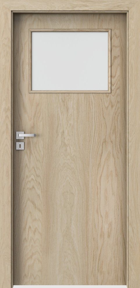 Interiérové dveře PORTA NATURA CLASSIC 1.2 - přírodní dýha Satin - dub světlý