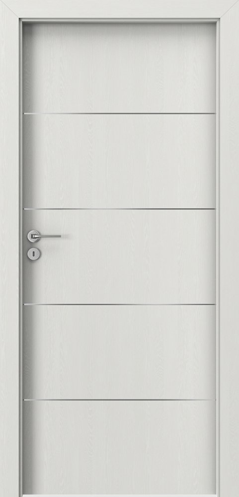 Posuvné interiérové dveře PORTA LINE E.1 - dýha Portasynchro 3D - wenge bílá