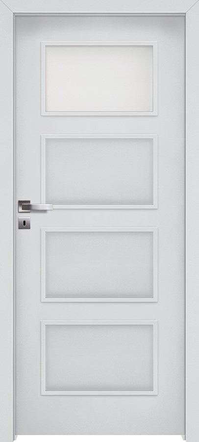 Interiérové dveře INVADO MERANO 2 - Eco-Fornir laminát CPL - bílá B490