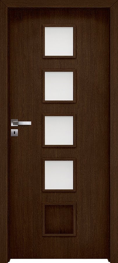 Interiérové dveře INVADO TORINO 5 - dýha Enduro 3D - dub ušlechtilý B541