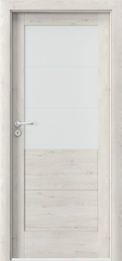 Posuvné interiérové dveře VERTE B - B3 - dýha Portasynchro 3D - borovice norská