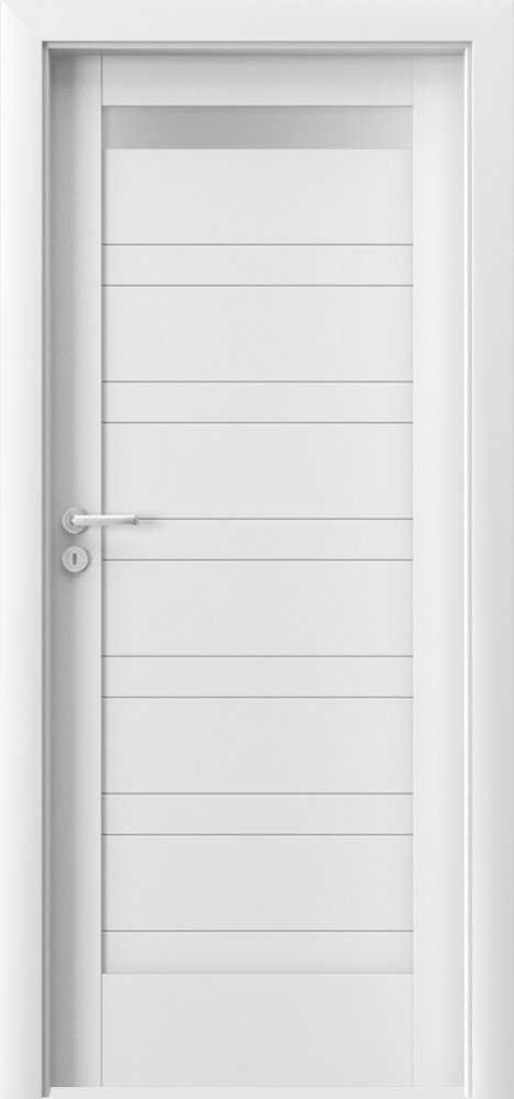 Interiérové dveře VERTE D - D1 - dýha Portadecor - bílá
