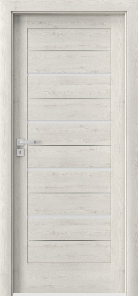 Posuvné interiérové dveře VERTE G - G4 intarzie - dýha Portasynchro 3D - borovice norská