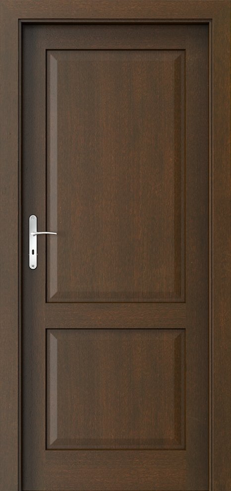 Interiérové dveře PORTA CORDOBA - plné - přírodní dýha Satin - mocca
