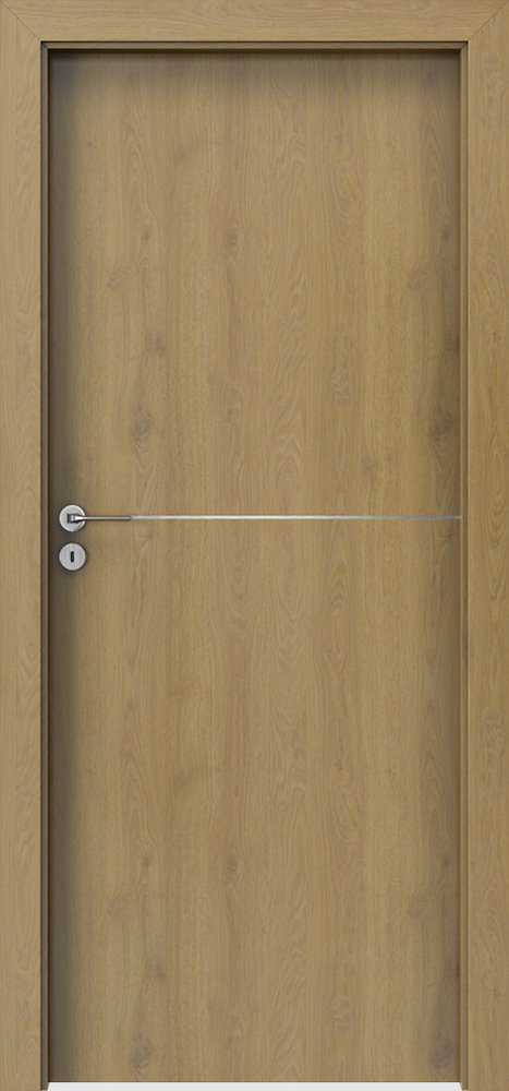 Interiérové dveře PORTA LINE F.1 - dýha CPL HQ 0,2 - dub přírodní