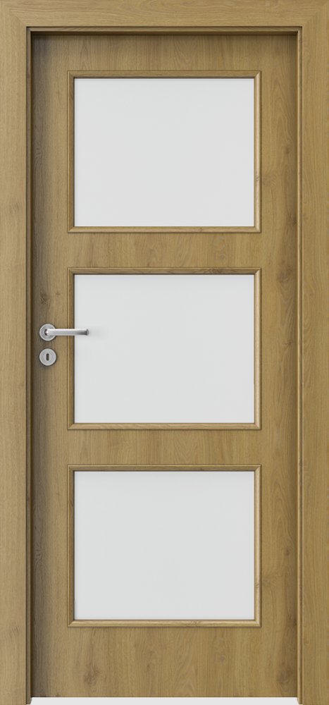 Interiérové dveře PORTA NOVA 4.4 - dýha Portaperfect 3D - dub přírodní