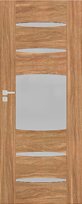 Interiérové dveře DRE ENA - model 3 - dýha DRE-Cell - ořech karamelový