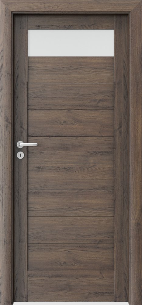 Posuvné interiérové dveře VERTE C - C1 - dýha Portasynchro 3D - dub šarlatový