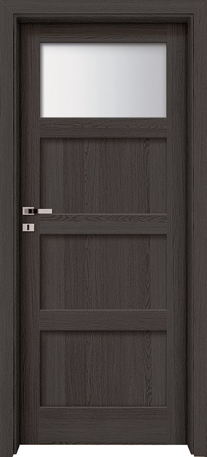 Posuvné interiérové dveře INVADO LARINA FIORI 2 - dýha Enduro 3D - antracit B637