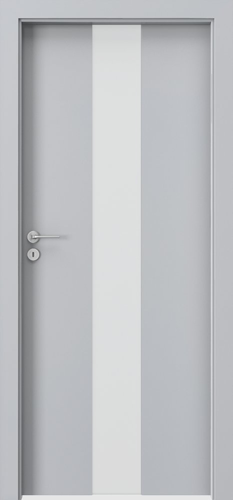 Posuvné interiérové dveře PORTA FOCUS 2.0 - sklo matné - dýha CPL HQ 0,2 - šedá euroinvest