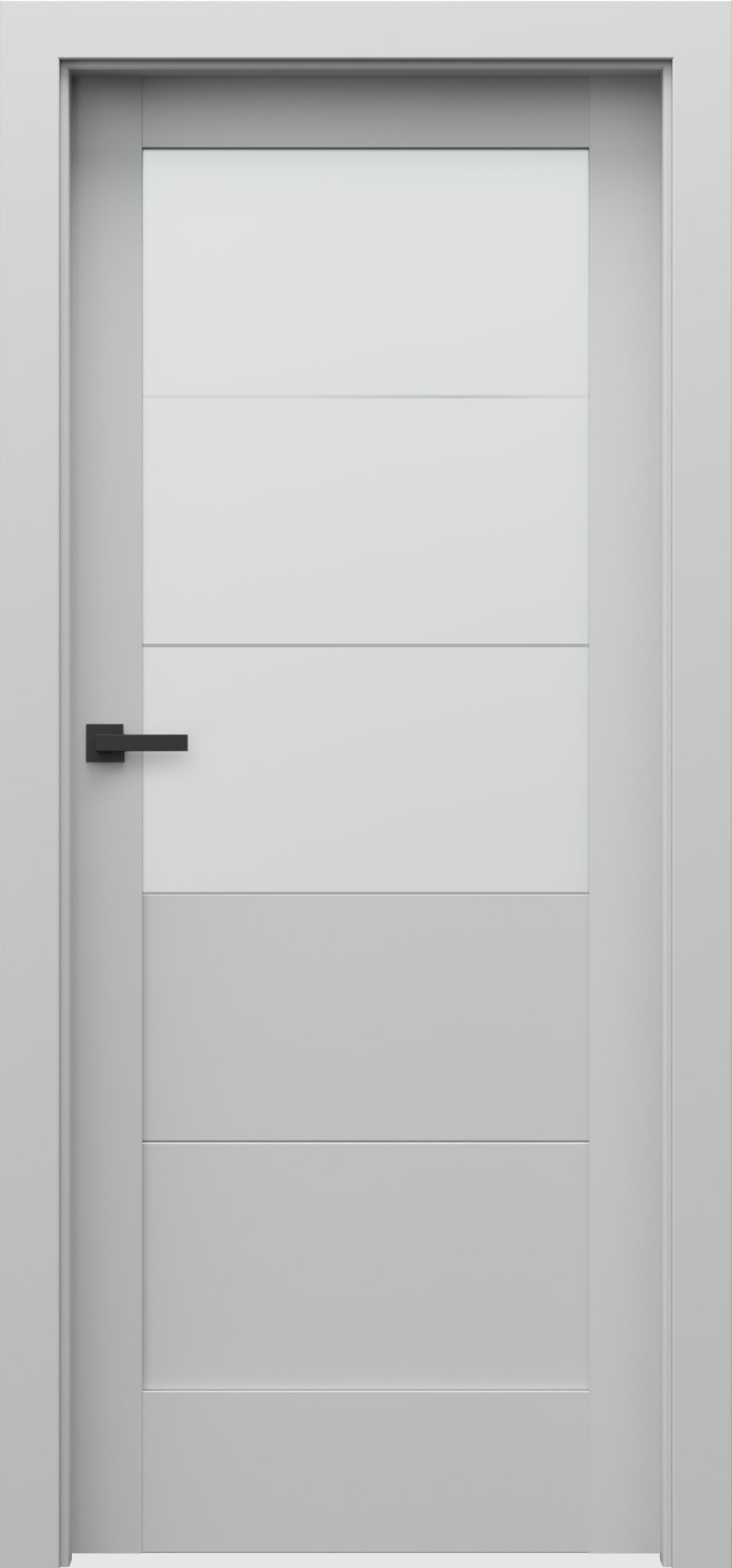 Posuvné interiérové dveře VERTE B - B3 - dýha Portadecor - šedá