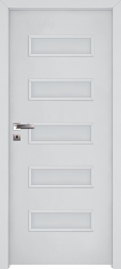 Posuvné interiérové dveře INVADO GEMINI 3 - Eco-Fornir laminát CPL - bílá B490