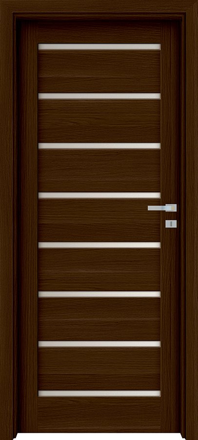 Posuvné interiérové dveře INVADO LINEA FORTE 5 - Eco-Fornir forte - ořech duro B473