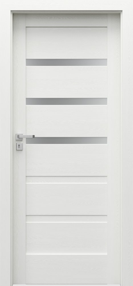 Interiérové dveře VERTE HOME H - H3 - dýha Portadecor - bílá