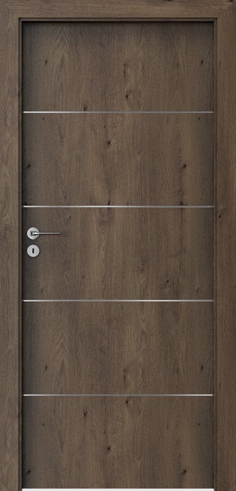 Interiérové dveře PORTA LINE E.1 - dýha Portaperfect 3D - dub jižní