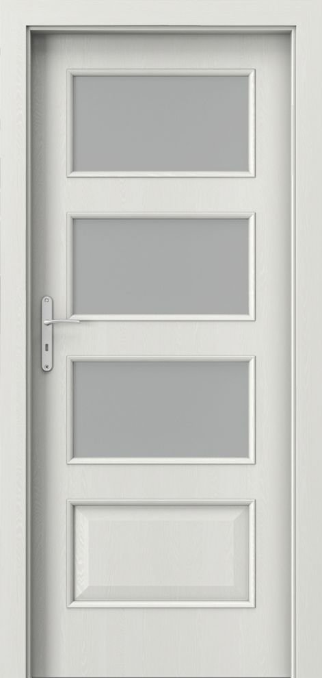 Posuvné interiérové dveře PORTA NOVA 5.4 - dýha Portasynchro 3D - wenge bílá