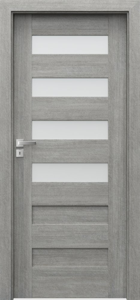 Posuvné interiérové dveře PORTA KONCEPT C.4 - Portalamino - dub stříbřitý