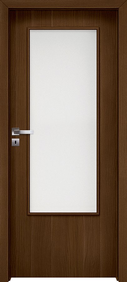 Interiérové dveře INVADO NORMA DECOR 4 - Eco-Fornir forte - ořech duro B473