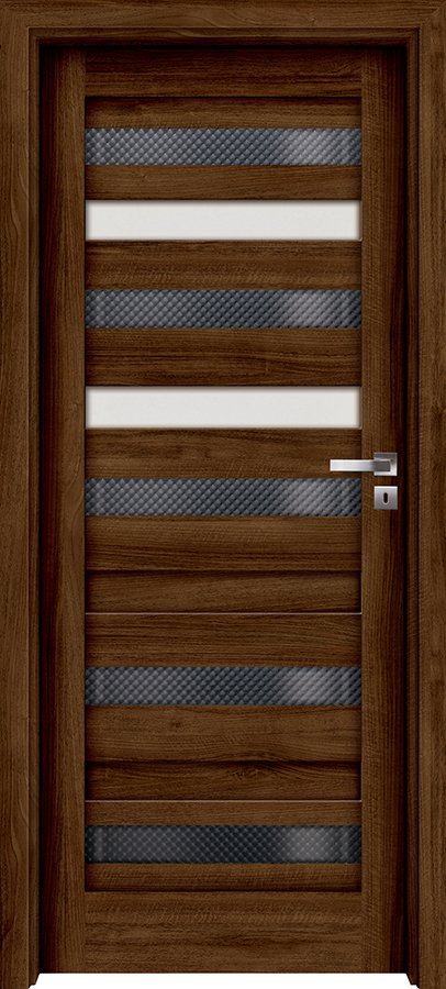 Interiérové dveře INVADO DESTINO UNICO 3 - dýha Enduro 3D - ořech klasický B597