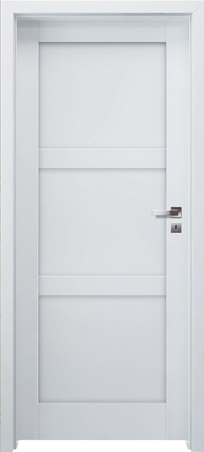 Posuvné interiérové dveře INVADO BIANCO SATI 1 - Eco-Fornir laminát CPL - bílá B490