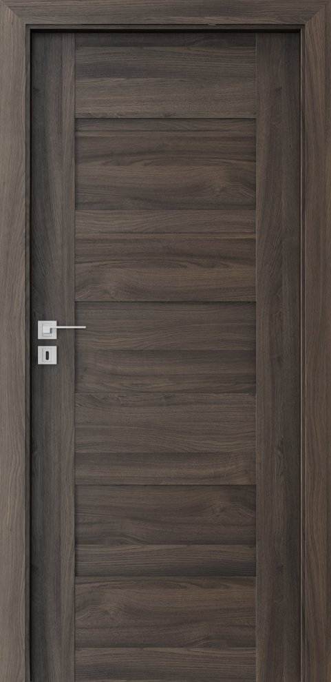Interiérové dveře PORTA KONCEPT K.0 - dýha Portasynchro 3D - dub tmavý
