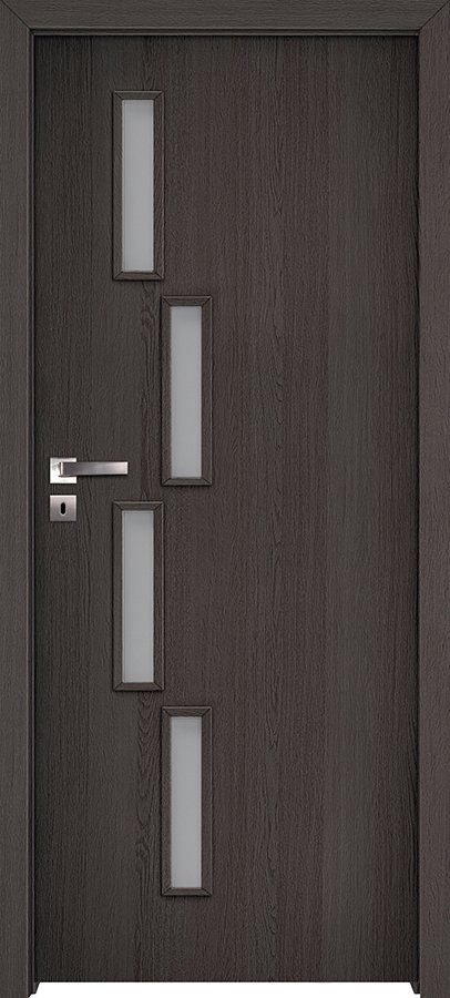 Posuvné interiérové dveře INVADO SAGITTARIUS 1 - dýha Enduro 3D - antracit B637