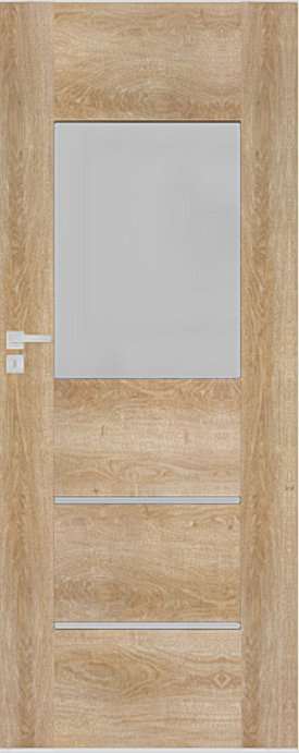 Interiérové dveře DRE AURI - model 2 - dekorativní dýha 3D - jilm