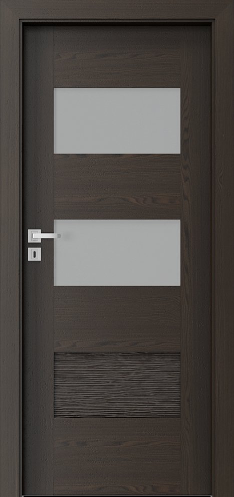 Interiérové dveře PORTA NATURA KONCEPT K.2 - přírodní dýha Select - ořech tmavý