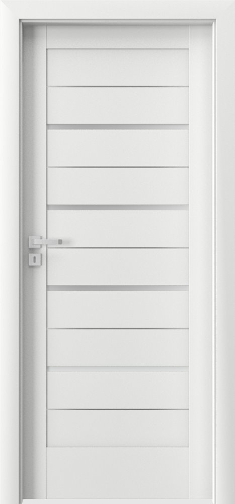 Interiérové dveře VERTE G - G3 intarzie - dýha Portadecor - bílá