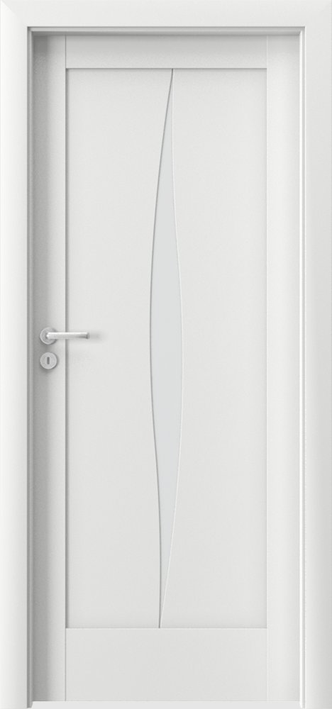 Posuvné interiérové dveře VERTE E - E5 - dýha Portadecor - bílá