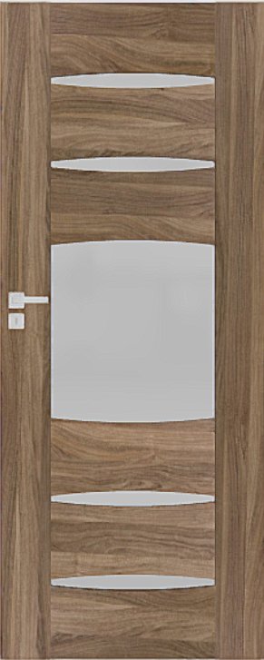 Interiérové dveře DRE ENA - model 3 - dekorativní dýha 3D - ořech americký