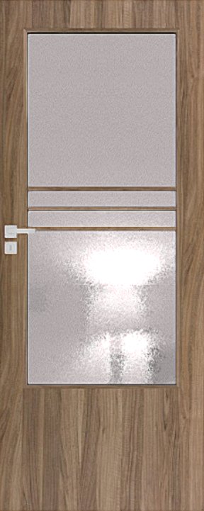 Interiérové dveře DRE ARTE B 10 - dekorativní dýha 3D - ořech americký