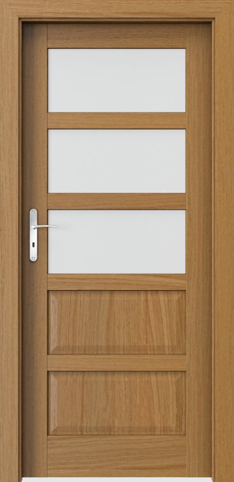 Interiérové dveře PORTA TOLEDO 3 - přírodní dýha Satin - dub Winchester