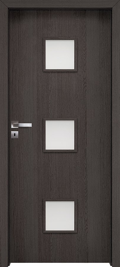 Interiérové dveře INVADO SALERNO 4 - dýha Enduro 3D - antracit B637