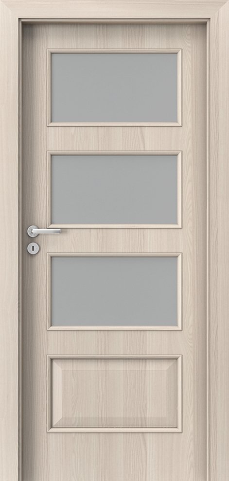 Posuvné interiérové dveře PORTA Laminát CPL 5.4 - dýha CPL HQ 0,2 - ořech bělený