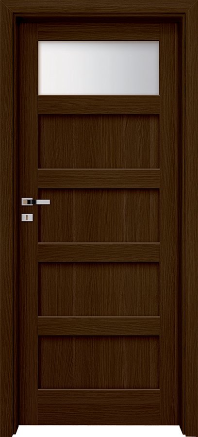 Interiérové dveře INVADO LARINA NUBE 2 - Eco-Fornir forte - ořech duro B473