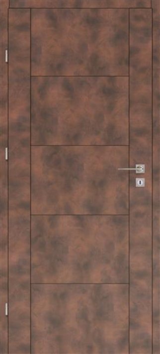 Interiérové dveře VOSTER DUO 20 - dýha Platinium - měď