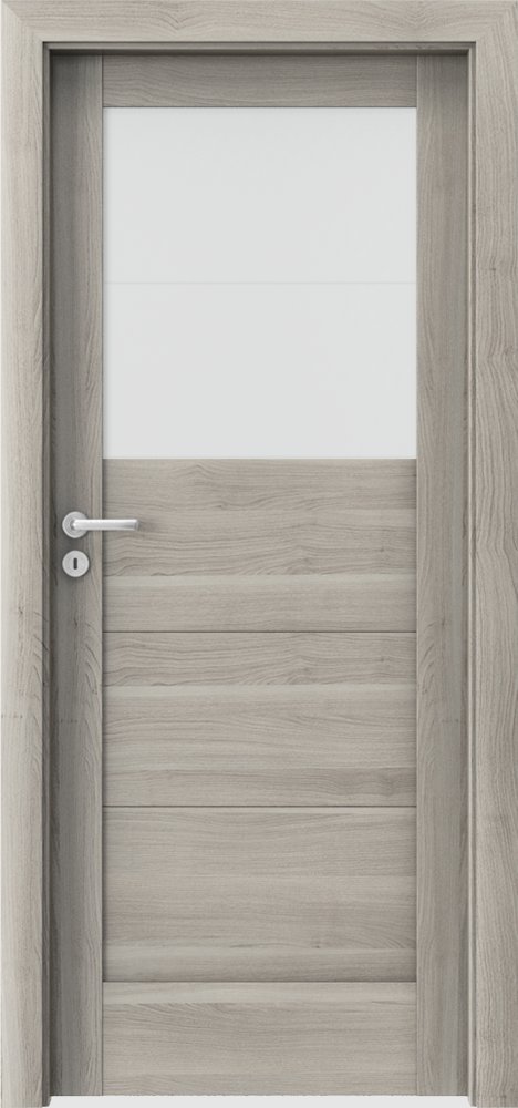 Interiérové dveře VERTE B - B2 - dýha Portasynchro 3D - akát stříbrný