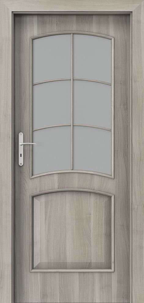 Posuvné interiérové dveře PORTA NOVA 6.2 - dýha Portasynchro 3D - akát stříbrný